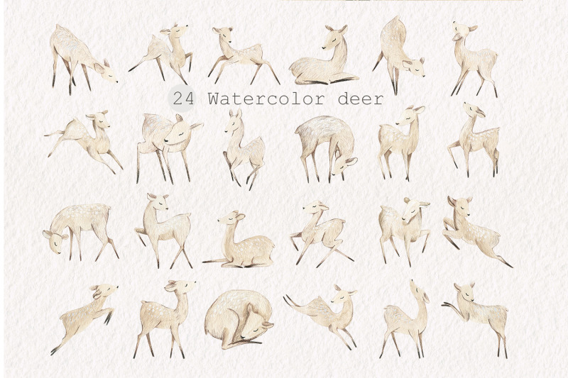 deer-watercolor-backgrounds
