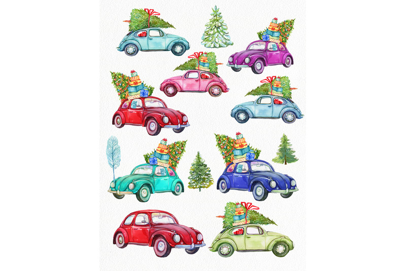 christmas-cars-png-clipart-holiday-clipart-digital-clipart