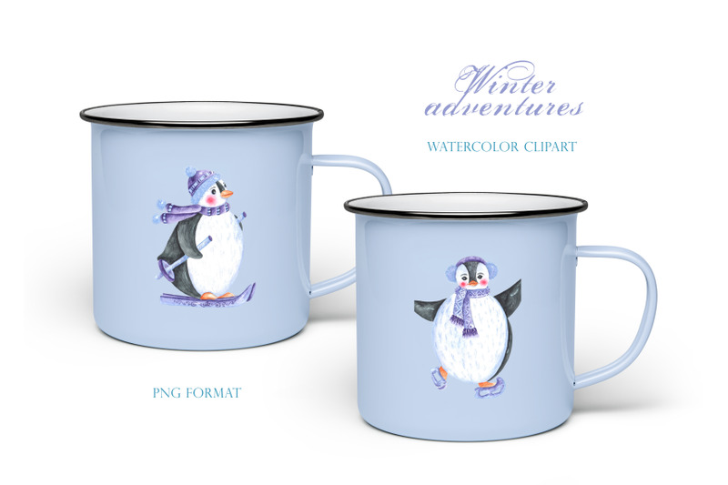 winter-penguins-watercolor-clipart-christmas-holidays-new-year