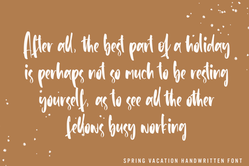 spring-vacation-relax-handwritten