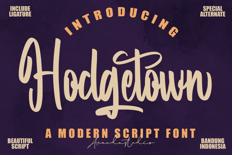 hodgetown-modern-script-font