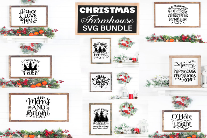 christma-farmhouses-svg-bundle