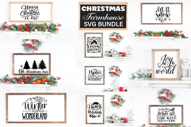 christma-farmhouses-svg-bundle