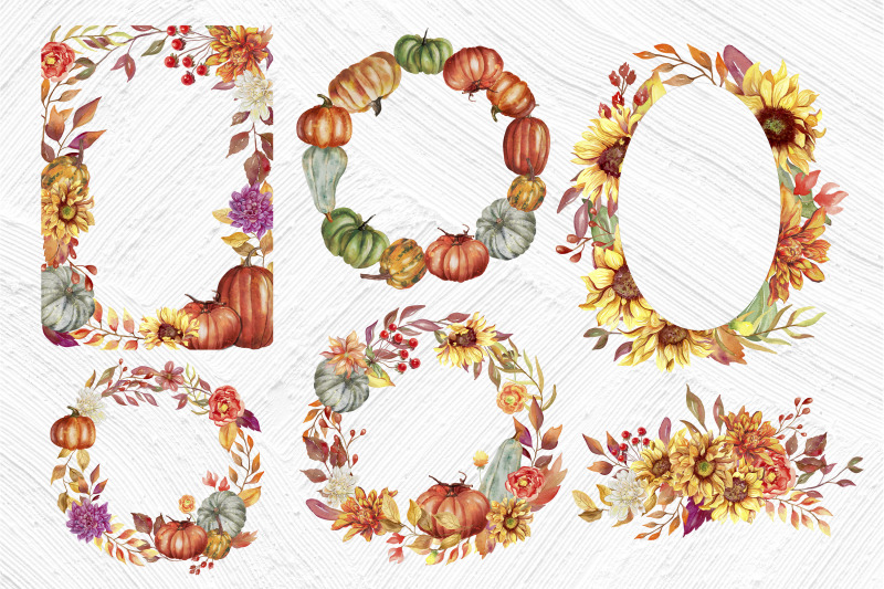 pumpkin-wreath-png-floral-frame-autumn-clipart-thanksgiving