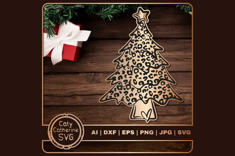 leopard-print-christmas-tree-doodle-svg-cut-file