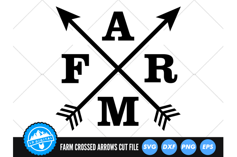 farm-crossed-arrows-svg-farmhouse-svg-farm-cut-file