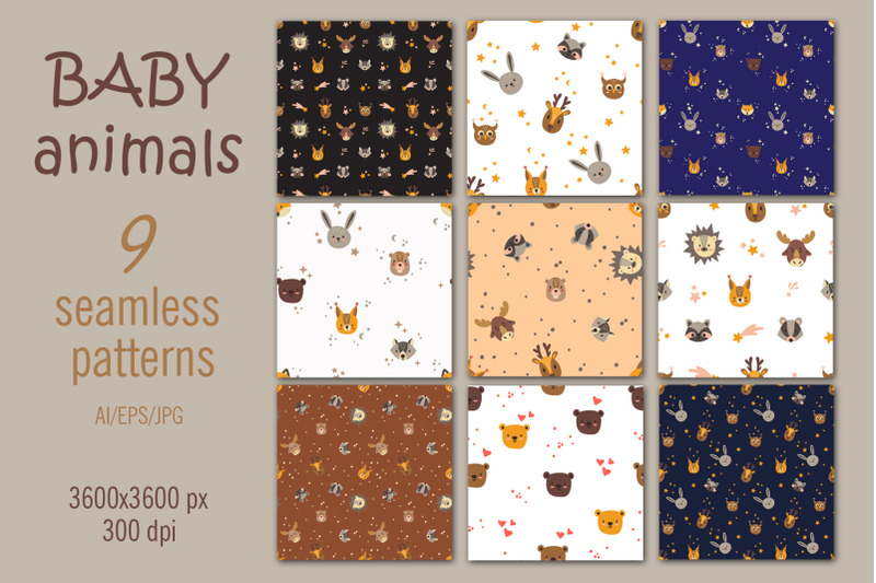 baby-animals-digital-paper-seamless-patterns