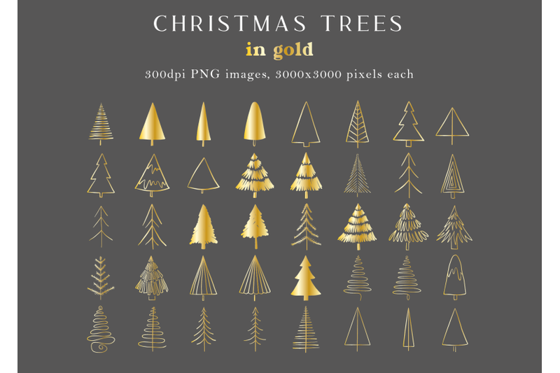 christmas-tree-clip-art-modern-scandinavian-christmas-illustrations