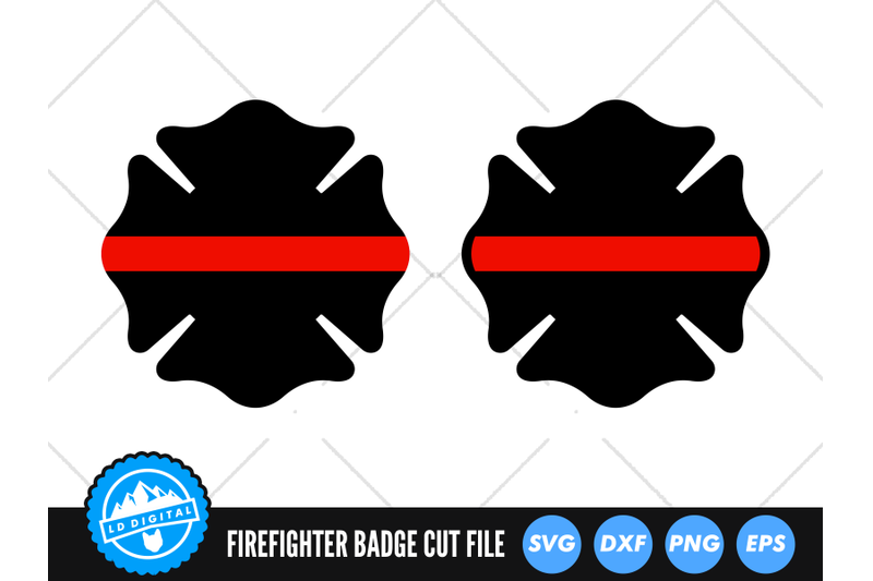 firefighter-badge-svg-thin-red-line-cut-file