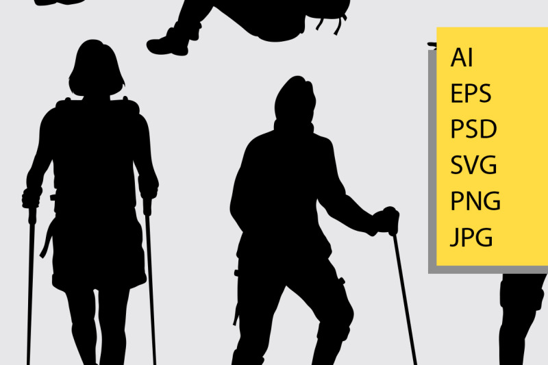 male-and-female-hiker-silhouettes