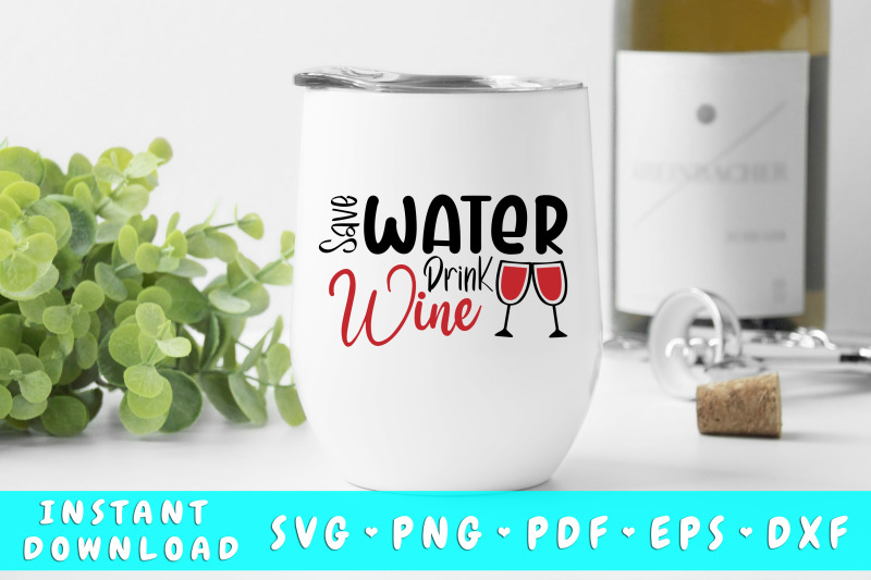 save-water-drink-wine-svg