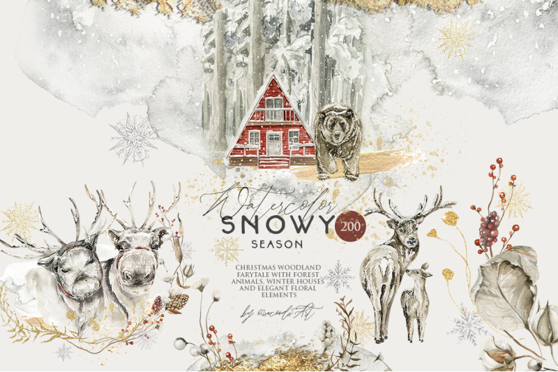 christmas-snowy-season-winter-woodland-clipart