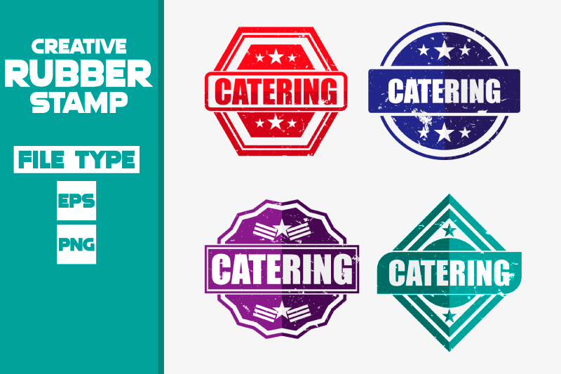 catering-modern-rubber-stamp-set