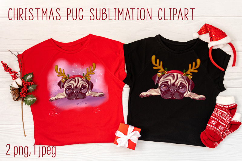 christmas-pug-with-horns-sublimation-dog-clipart