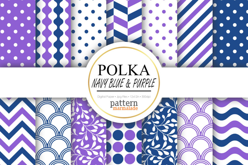polka-navy-blue-and-purple-nbsp-digital-paper-nbsp-t0802