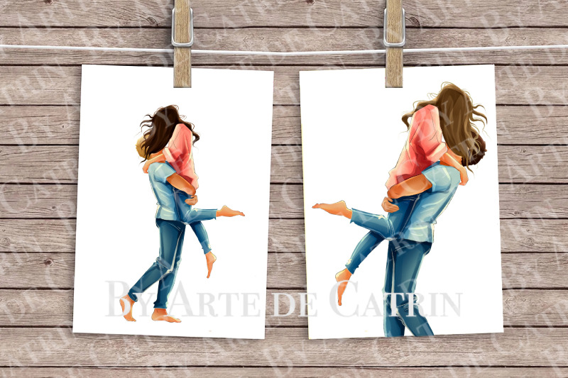 valentine-039-s-day-clipart-love-forever-flat-couple-in-love-lovers