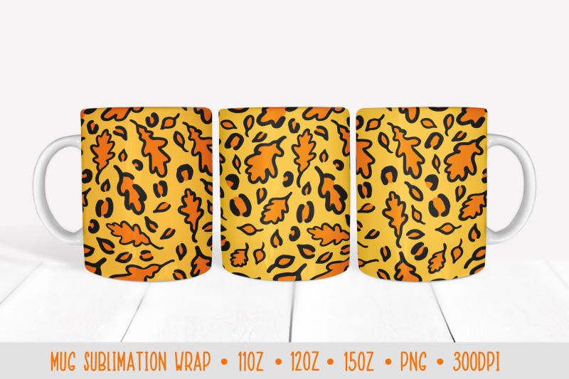 fall-oak-leaves-leopard-mug-sublimation-design-autumn-mug-nbsp