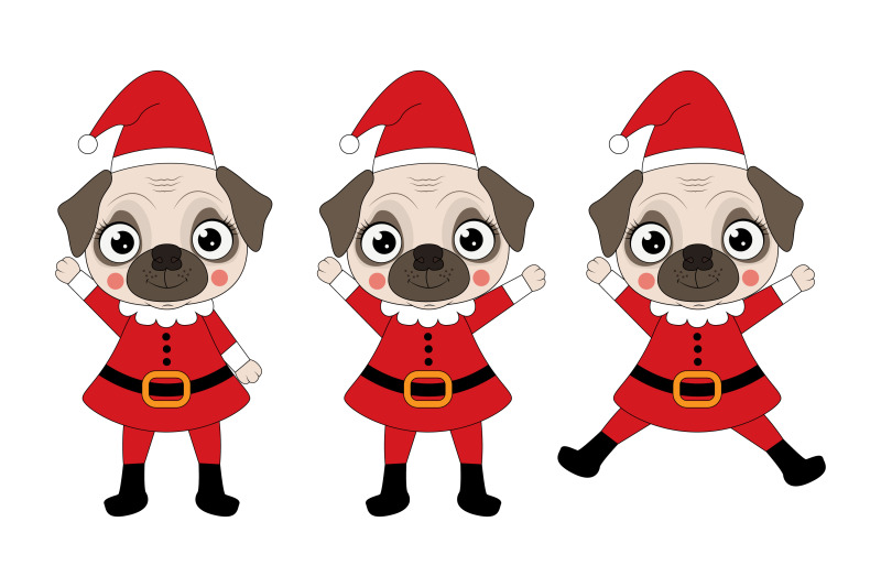 cute-dog-animal-cartoon-in-christmas