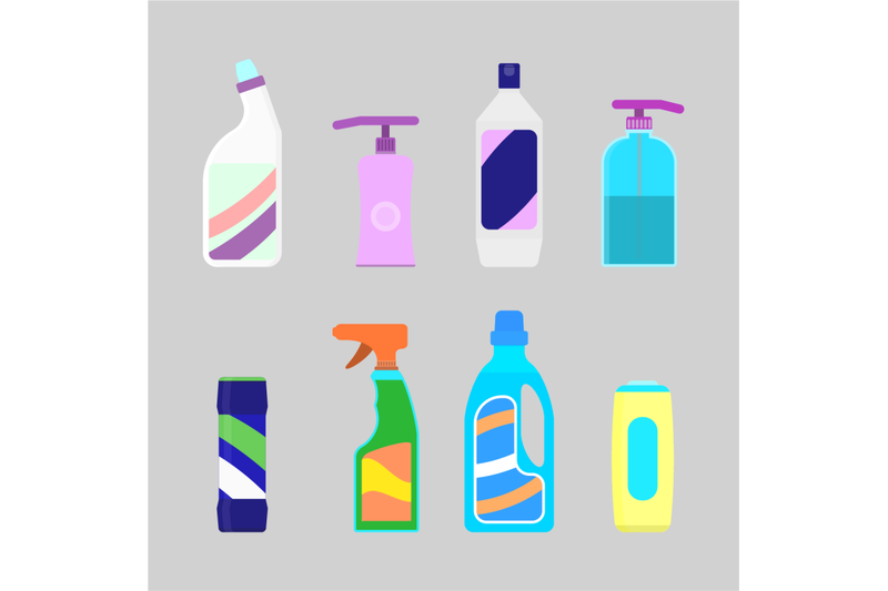 detergent-bottles-collection-for-washing-and-disinfectant