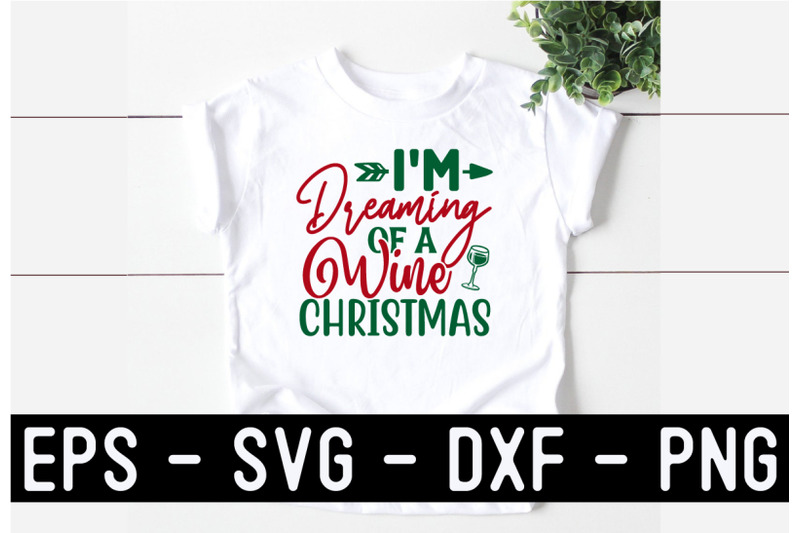 christmas-wine-svg-t-shirt-design-template