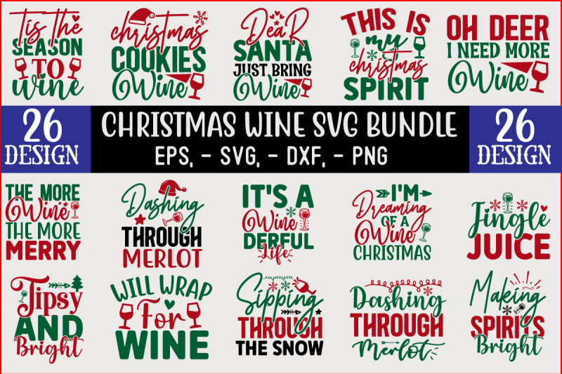 christmas-wine-svg-t-shirt-design-bundle