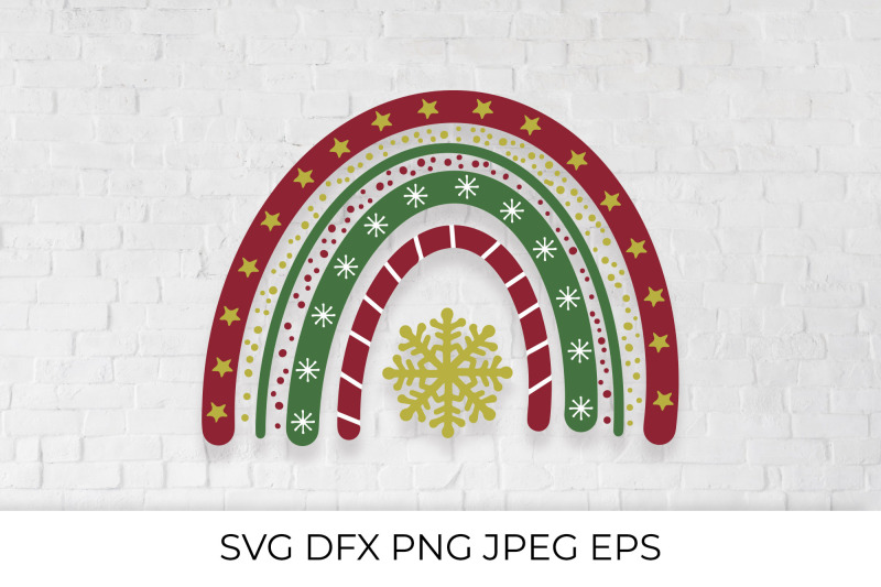 christmas-boho-rainbow-winter-holidays-nbsp-svg