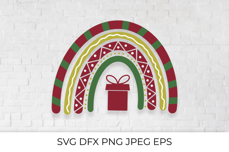 christmas-rainbow-svg-winter-holidays-nbsp-rainbow