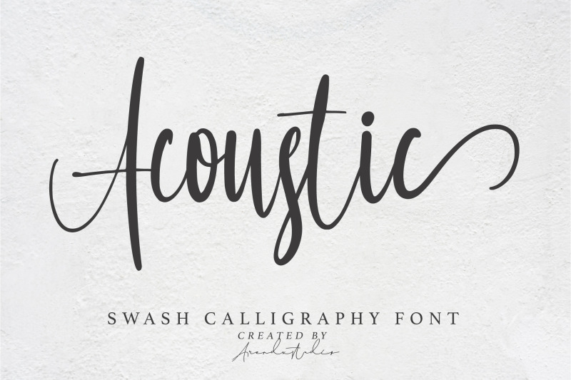 acoustic-swash-calligraphy-font