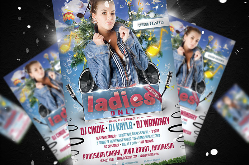 ladies-only-flyer-template