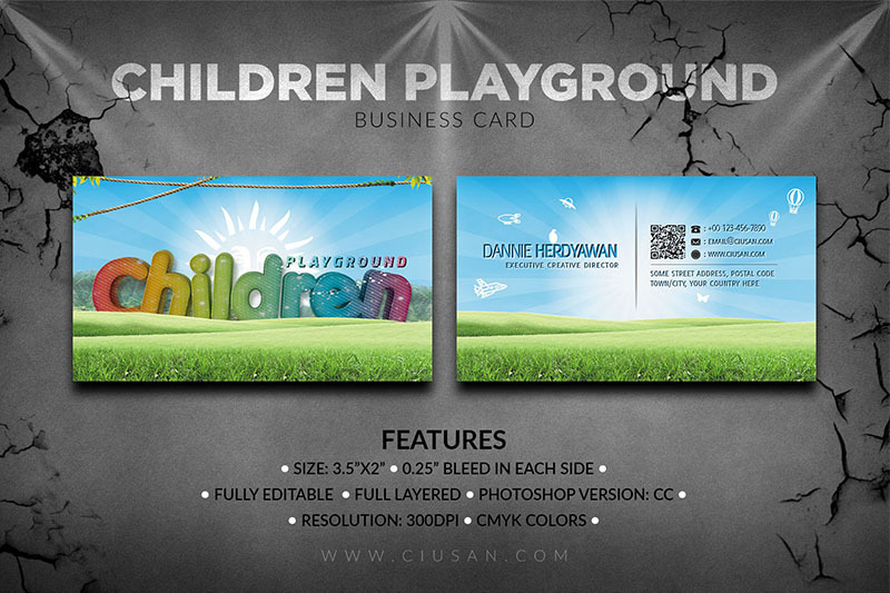 children-playground-business-card
