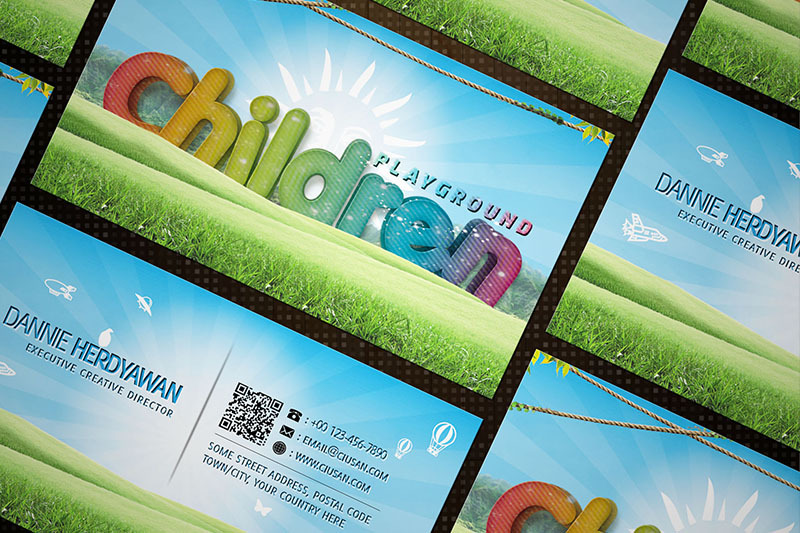 children-playground-business-card