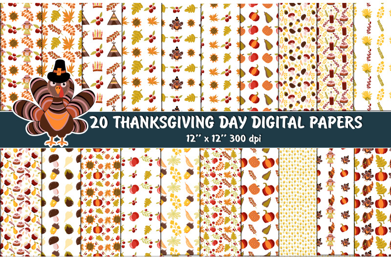 thanksgivingday-seamless-patterns-digital-paper-pack