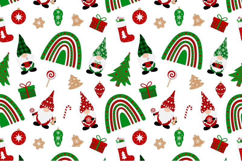 christmas-gnomes-pattern-gnomes-svg-gnomes-rainbow-pattern