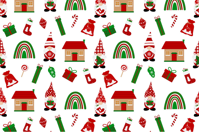 christmas-gnomes-pattern-gnomes-svg-gnomes-rainbow-pattern