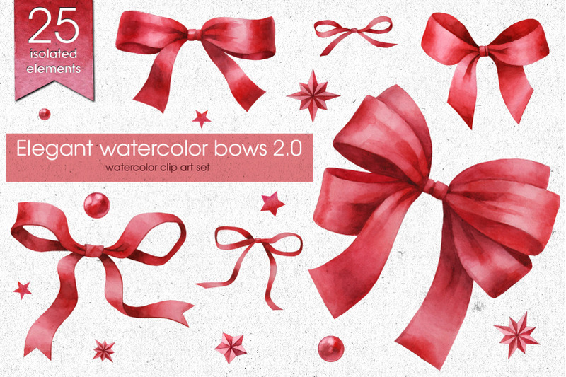 elegant-watercolor-bows-set-2-0