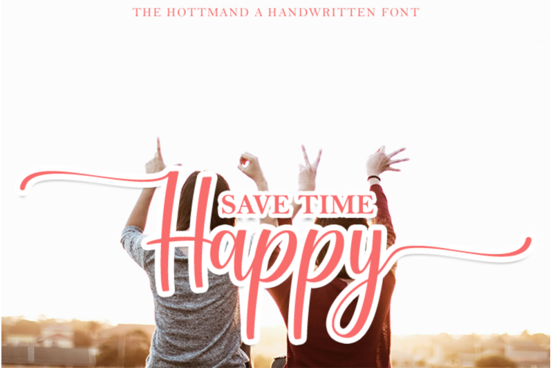 hottmand-a-bouncy-handwritten-font