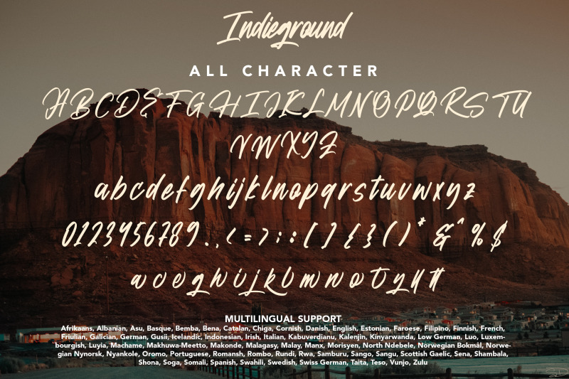 indieground-modern-script-font