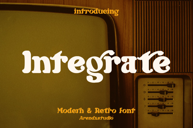 integrate-modern-amp-retro-font