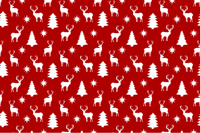 christmas-pattern-christmas-trees-pattern-reindeer-pattern