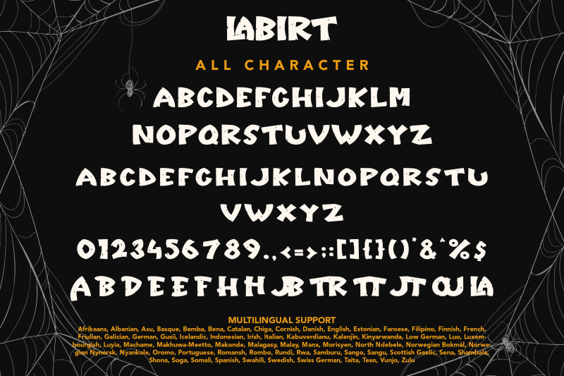 labirt-creepy-typeface-font