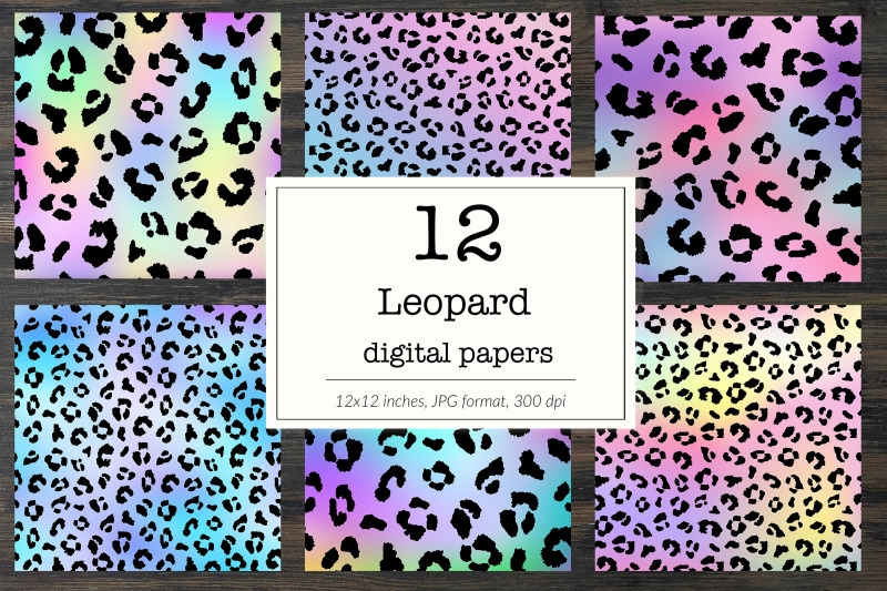 rainbow-leopard-print-digital-paper