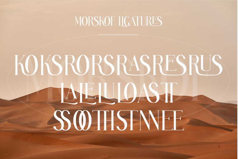 morskof-ligature-serif-typeface