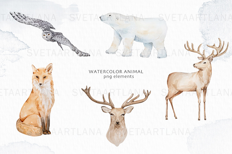 watercolor-winter-woodland-clipart