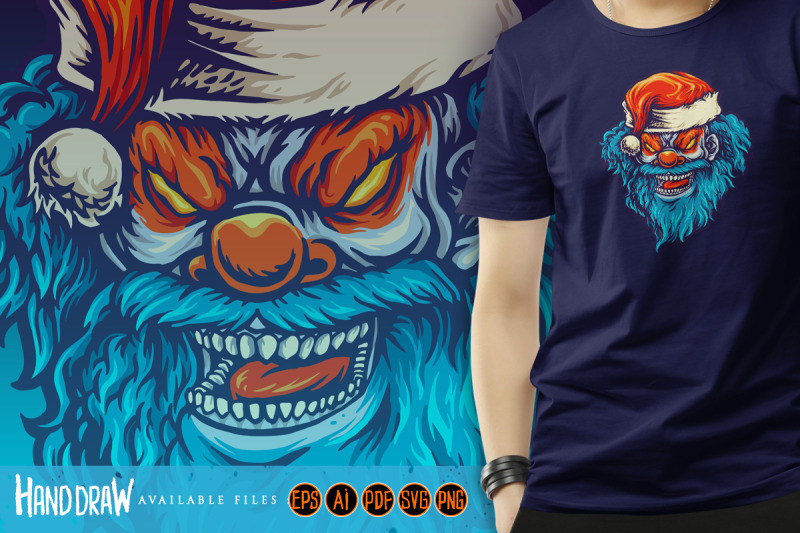 angry-clown-santa-hat-illustrations