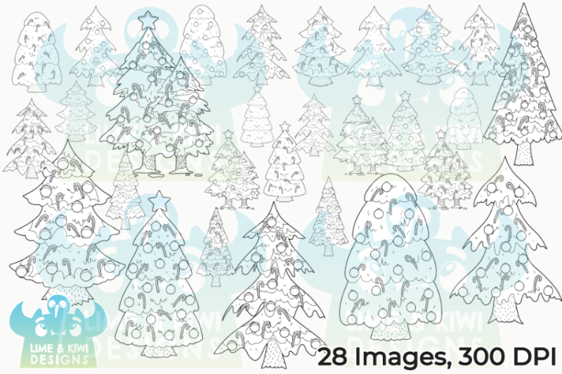 christmas-trees-digital-stamps-lime-and-kiwi-designs