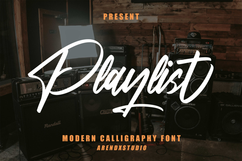 playlist-modern-calligraphy-font