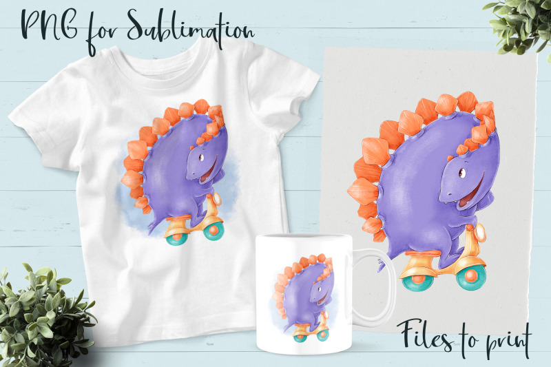 cute-dino-sublimation-design-for-printing