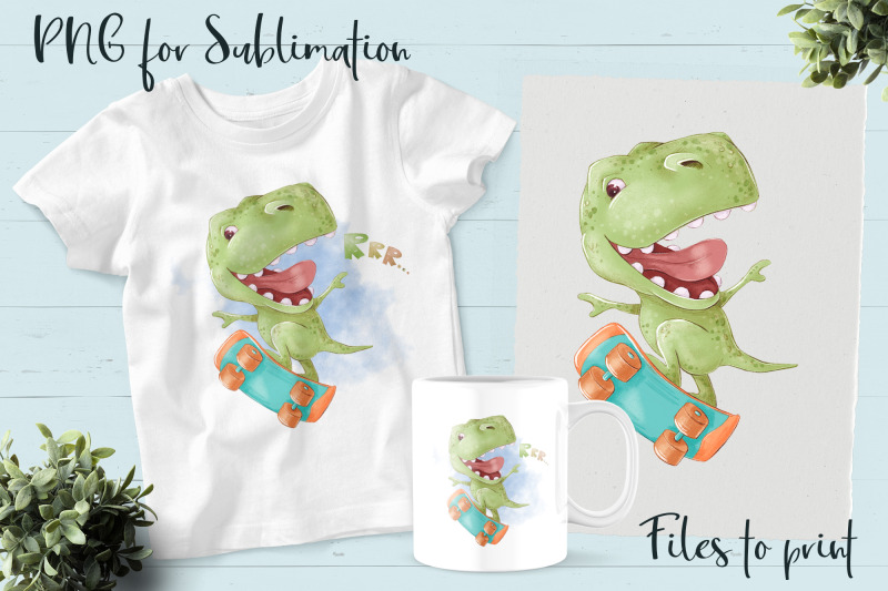 cute-dino-sublimation-design-for-printing