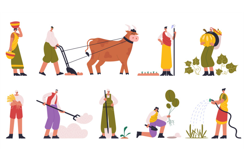 indian-farmers-rural-farm-characters-planting-and-harvesting-farmers