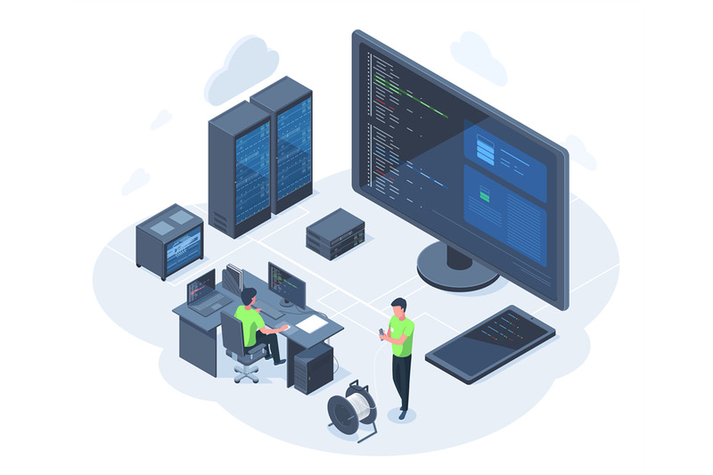 isometric-3d-web-hosting-database-network-server-concept-cloud-netwo